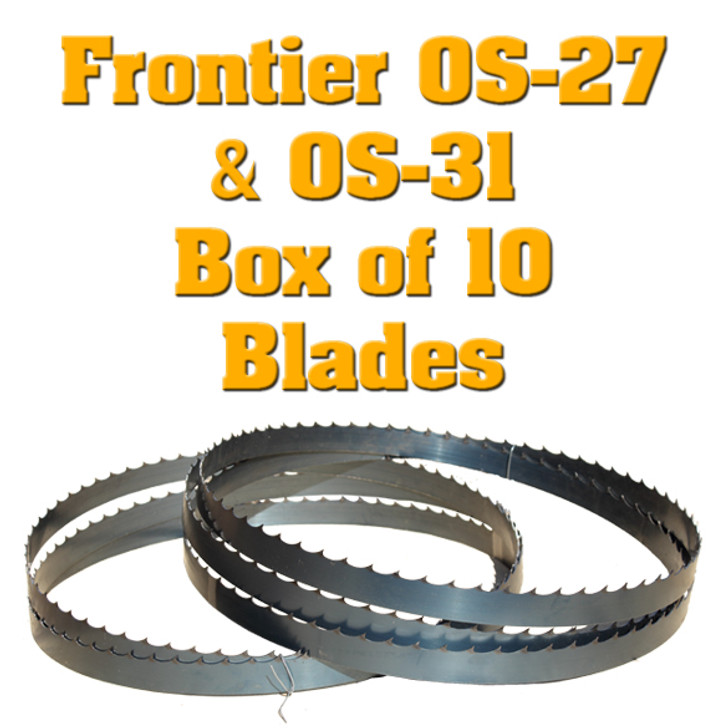 Bandsaw blades for Frontier OS-27 and OS-31