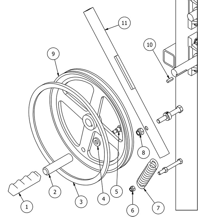 Head up/down brake belt