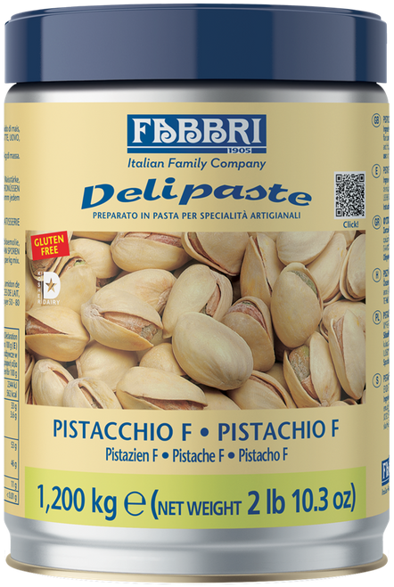 DELIPASTE PISTACHIO FINE/F - tins 1,2kg (2.646 lb)