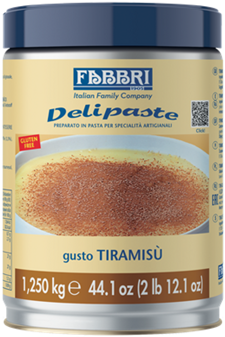 DELIPASTE TIRAMISU - tins 1,250kg (2.756 lb)