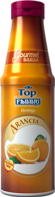 Fabbri Gourmet Sauce, Orange flavor, squeeze bottle of 33.5oz