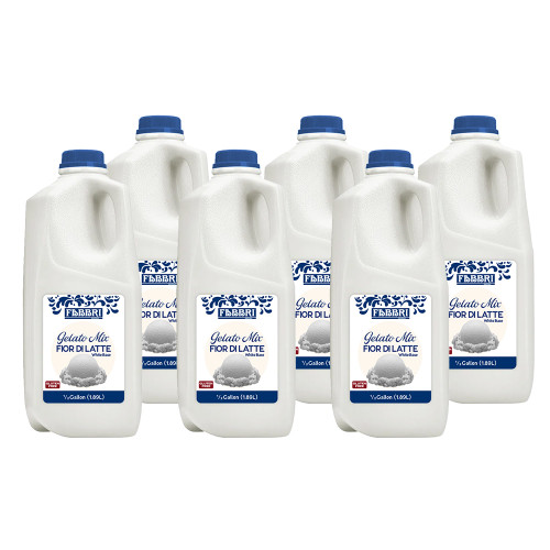 Fabbri White Base Gelato Mix - pack of 6