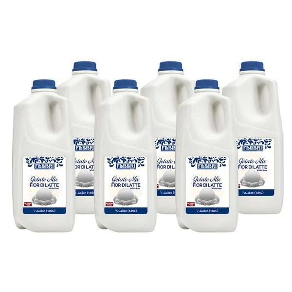 Fabbri White Base Gelato Mix - pack of 6