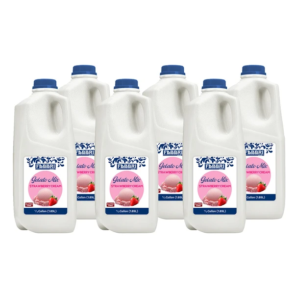 Fabbri Strawberry Cream Gelato Mix - pack of 6