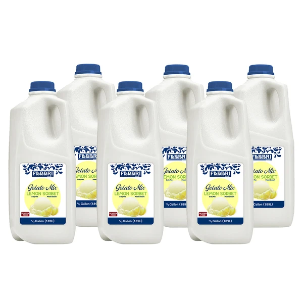 Fabbri Lemon Sorbet Gelato Mix - pack of 6