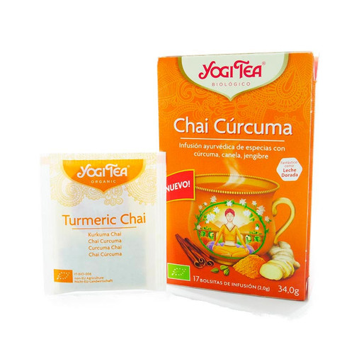 Yogi tea chai cúrcuma 17 bolsitas