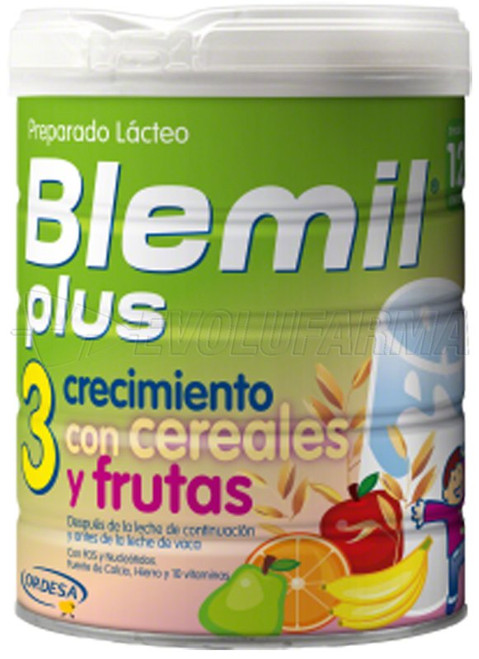 Blemil plus 3 crecimiento cereales y fruta, 800 g