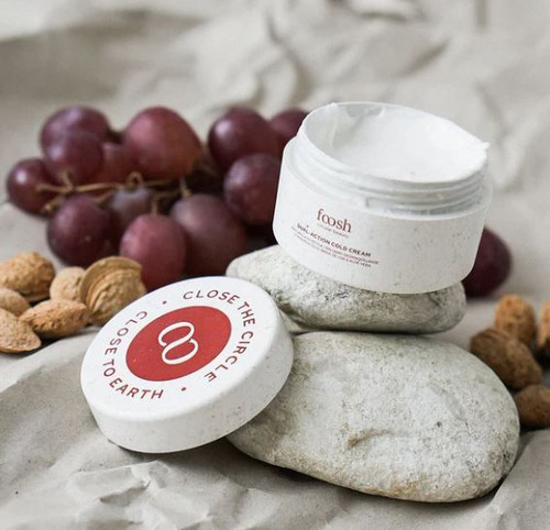 FOOSH BEAUTY DUAL-ACTION COLD CREAM | Mascarilla nutritiva - Bálsamo desmaquillante | Con extracto de brisa de uva y Aloe Vera