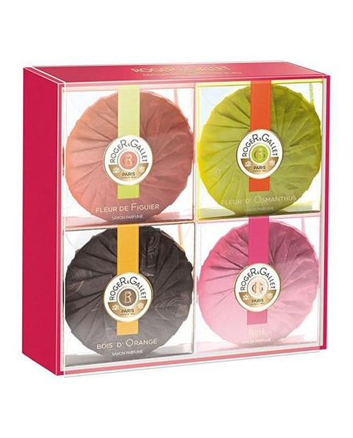 Estuche de regalo cuatro jabones perfumados roger & gallet