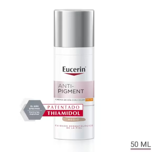 Eucerin anti-pigment crema de día FPS30 tono medio 50 mL