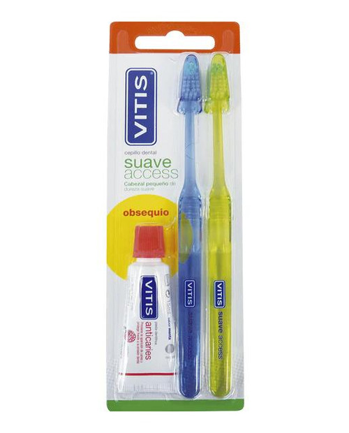 Duplo cepillo dental aCCess suave vitis