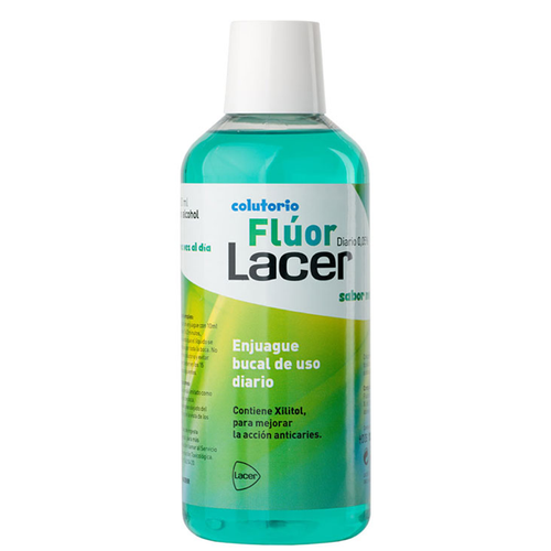 Lacer fluor diario sabor menta 500 mL