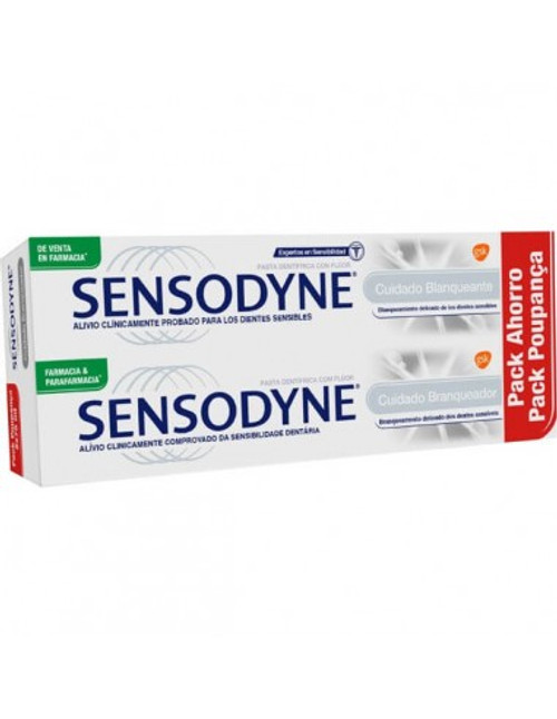 Sensodyne cuidado blanqueante 75 mL 2 U