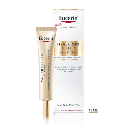 Eucerin hyaluron-filler + elasticity crema de ojos SPF 20 15 mL