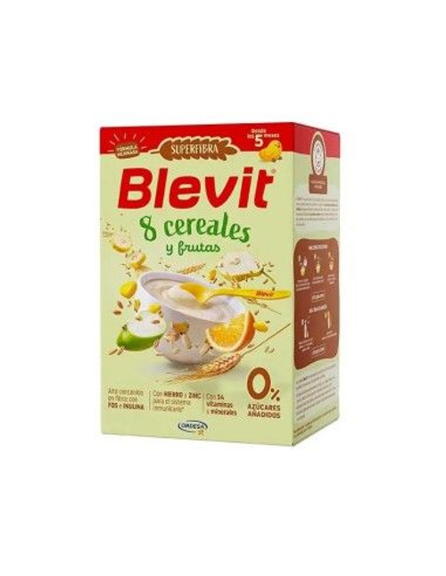 BLEVIT SUPER FIBRA 8 CEREALES Y FRUTAS 500 G