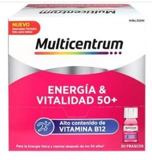 MULTICENTRUM ENERGIA - VITALIDAD 50  30 FRASCOS 7 ML SABOR FRAMBUESA