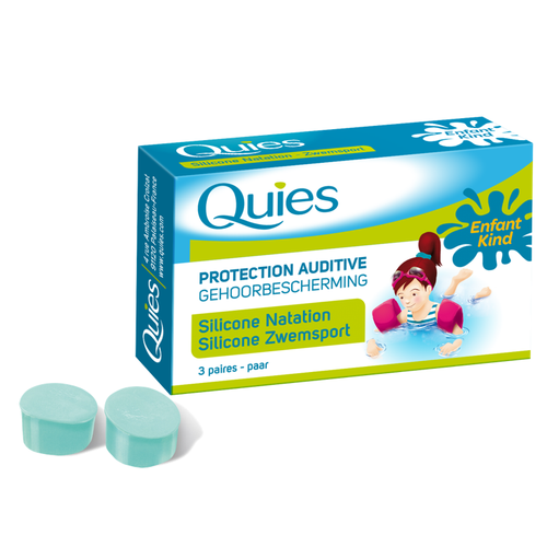 Quies tapones de silicona natación infantil 6 UDS