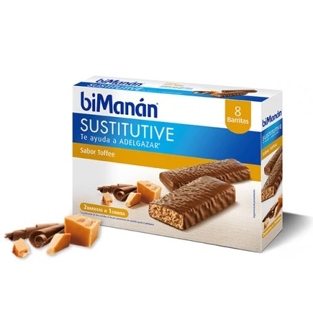 Bimanán barritas de toffee, 8 barritas