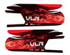 P/N ZVLE6010: VLR Emerald Side Pod Graphic Set for Duo Evo, Red Flames