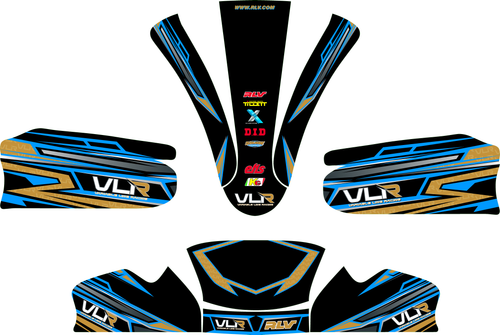 P/N VLS6015: VLR Sapphire Bodywork Graphic Package for MK20, Blue