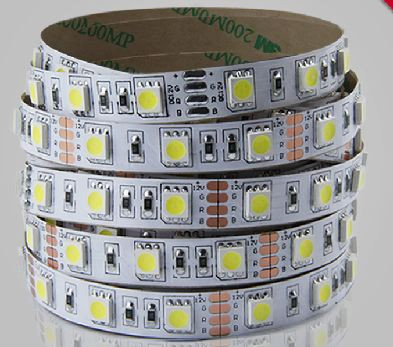 5050 72W 12V 300 Diodes 16.4ft Roll IP65 waterproof RGB Led Strip Light
