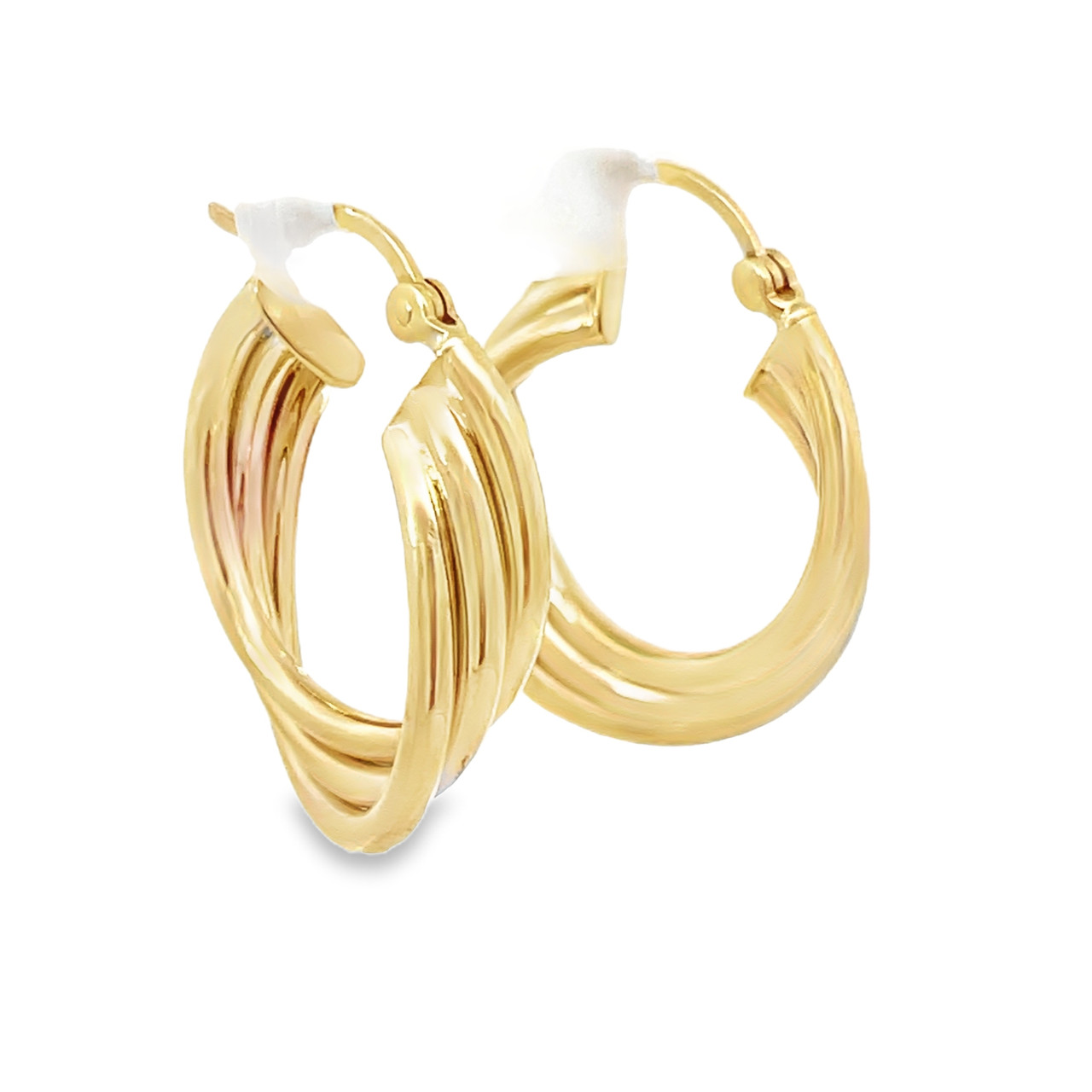 Graduated Hoops Triple Graduated Round Hoops - Bachini Jewellers