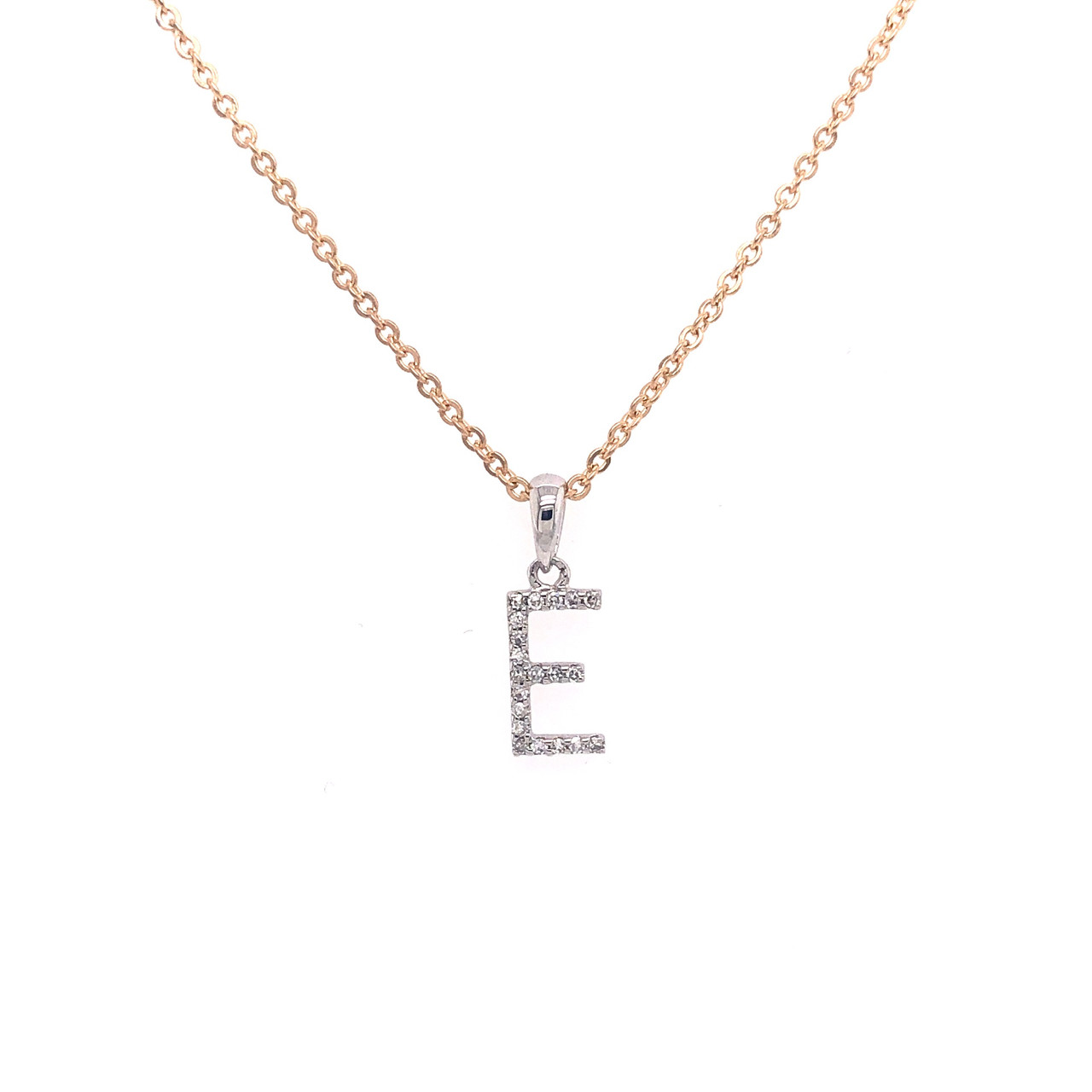 Diamond Initial Pendant - Bachini Jewellers