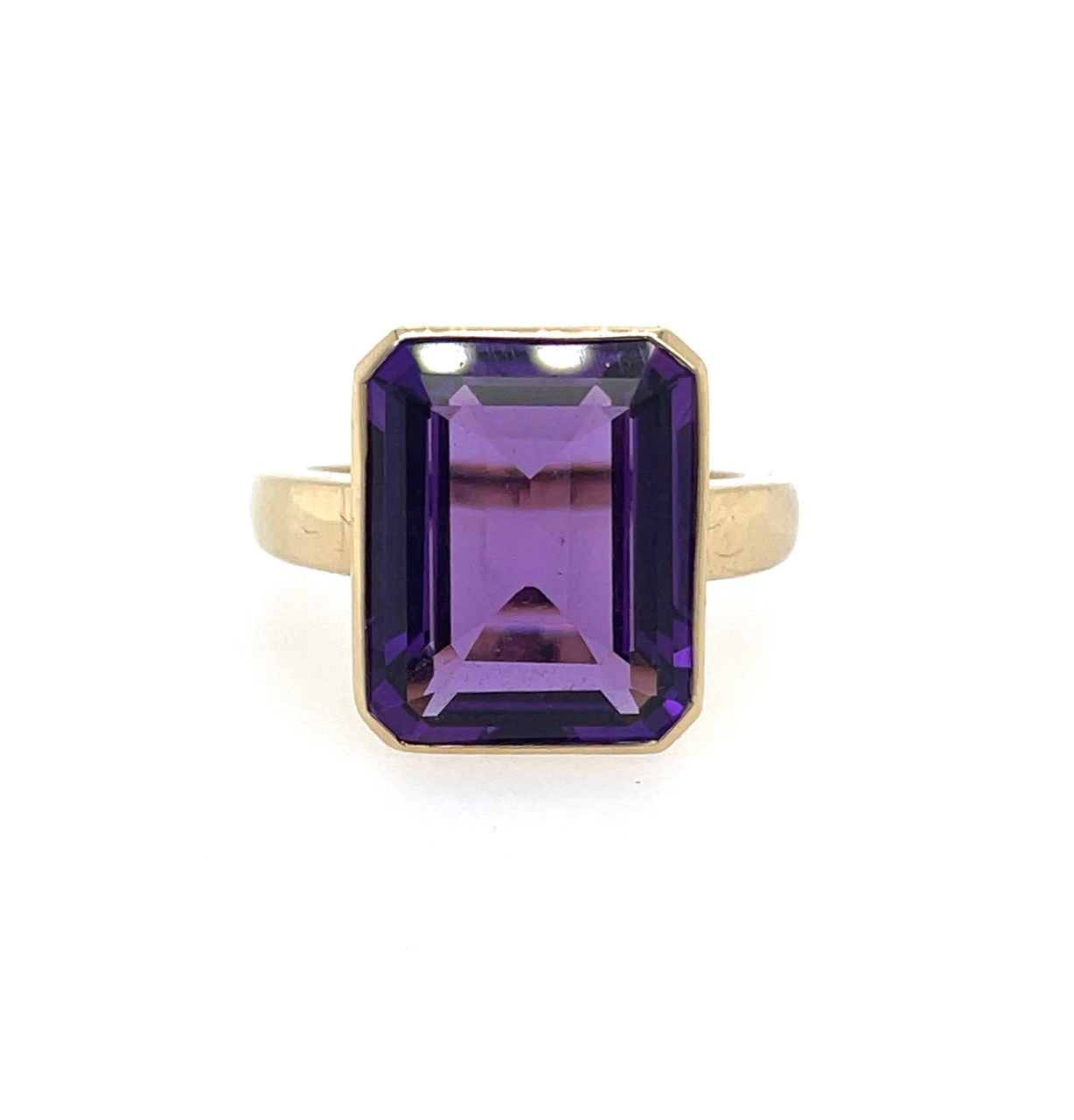 Deep Purple Amethyst Ring - Bachini Jewellers