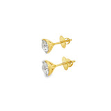 Signature Scoop Lab Diamond Studs - Yellow Gold