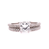 Three Row Pavé Diamond Band