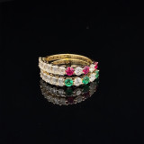 FUSION ELEGANCE - Ruby & Diamond Band