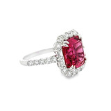 Zen Rubellite & Diamond Ring