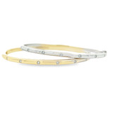 Diamond DOT Bangle White Gold