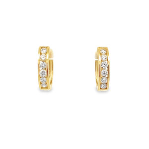 Channel Diamond Huggies