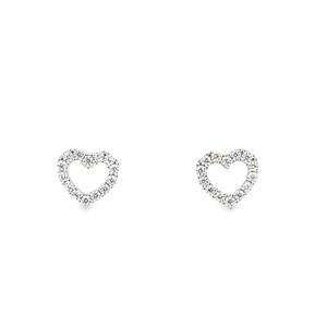 Sparkle Open Heart Studs