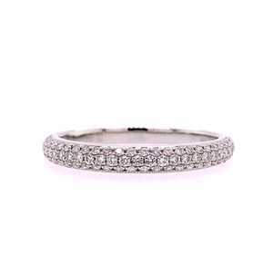 Three Row Pavé Diamond Band