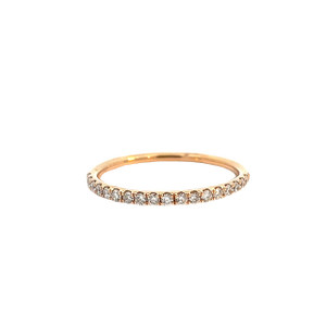 Diamond Mini Curve Band - Rose