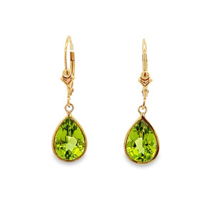 Faceted Peridot Earrings