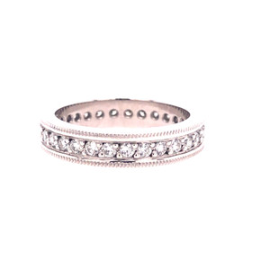 Milgrain Diamond Eternity Band