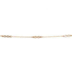 3 Mini Infinity Bracelet - Yellow Gold