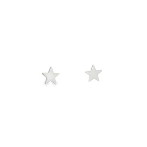 Classic Star Earrings - White Gold