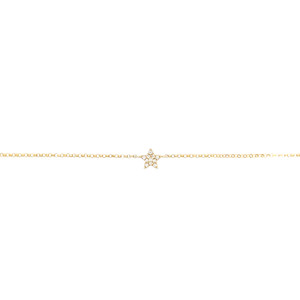 Mini Diamond Star Bracelet - Yellow Gold
