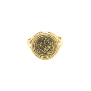 Sovereign Cast Coin Ring