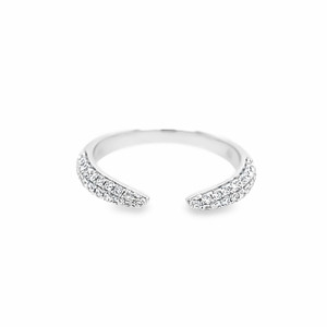 Cuff It Ring - White Gold