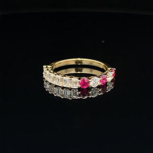 FUSION ELEGANCE - Ruby & Diamond Band FUSION ELEGANCE - Ruby & Diamond Band