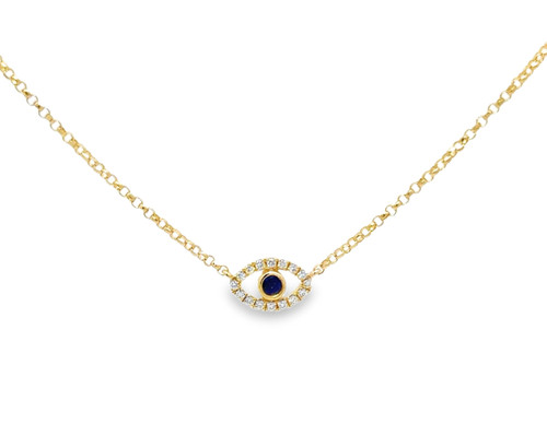 Eye See Necklace - Yellow Gold