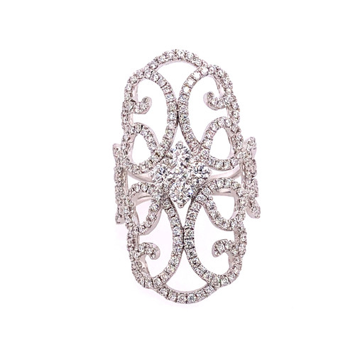 Diamond Swirl Ring