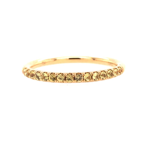 Yellow Sapphire Mini Curve Band