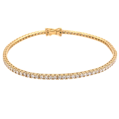 Diamond Tennis Bracelet - Yellow Gold - 2.52CT Diamond Tennis Bracelet - Yellow Gold - 2.52CT