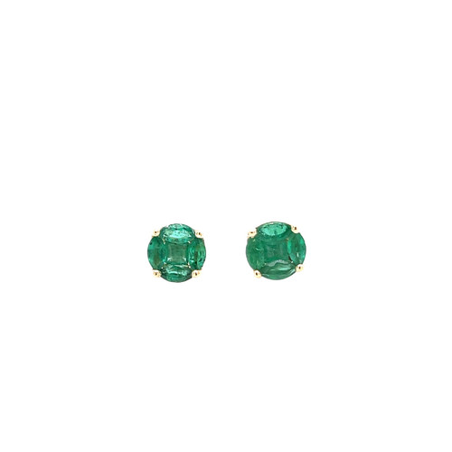 Emerald Cluster Stud Earrings Emerald Cluster Stud Earrings